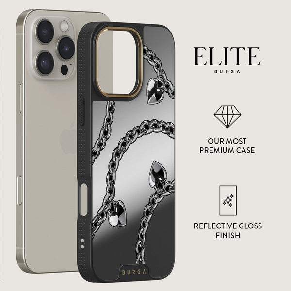 ELITE BURGA ハート iPhone16proケース Cold Heart - iPhone 16 Pro Case | BURGA