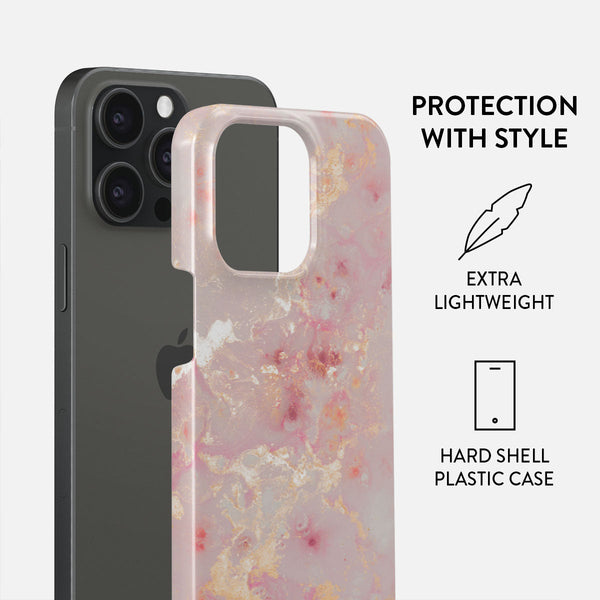 Golden Coral - Pink iPhone 15 Pro Max Case | BURGA