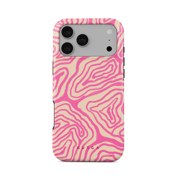 【新品】BURGA マーブルデザイン ハードケース　ピンク　iPhone17 Pink Shores - iPhone 17 Pro Max Case | BURGA