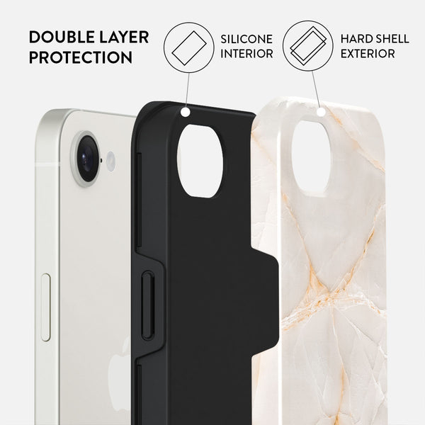Vanilla Sand - Marble iPhone 16e Case | BURGA