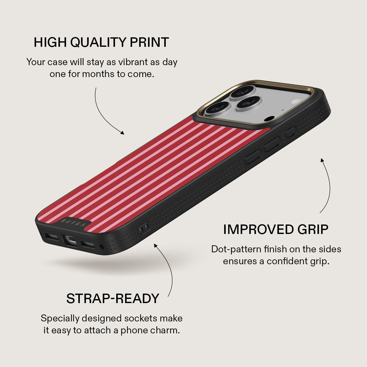 Strawberry Jam - iPhone 17 Pro Max Case | BURGA