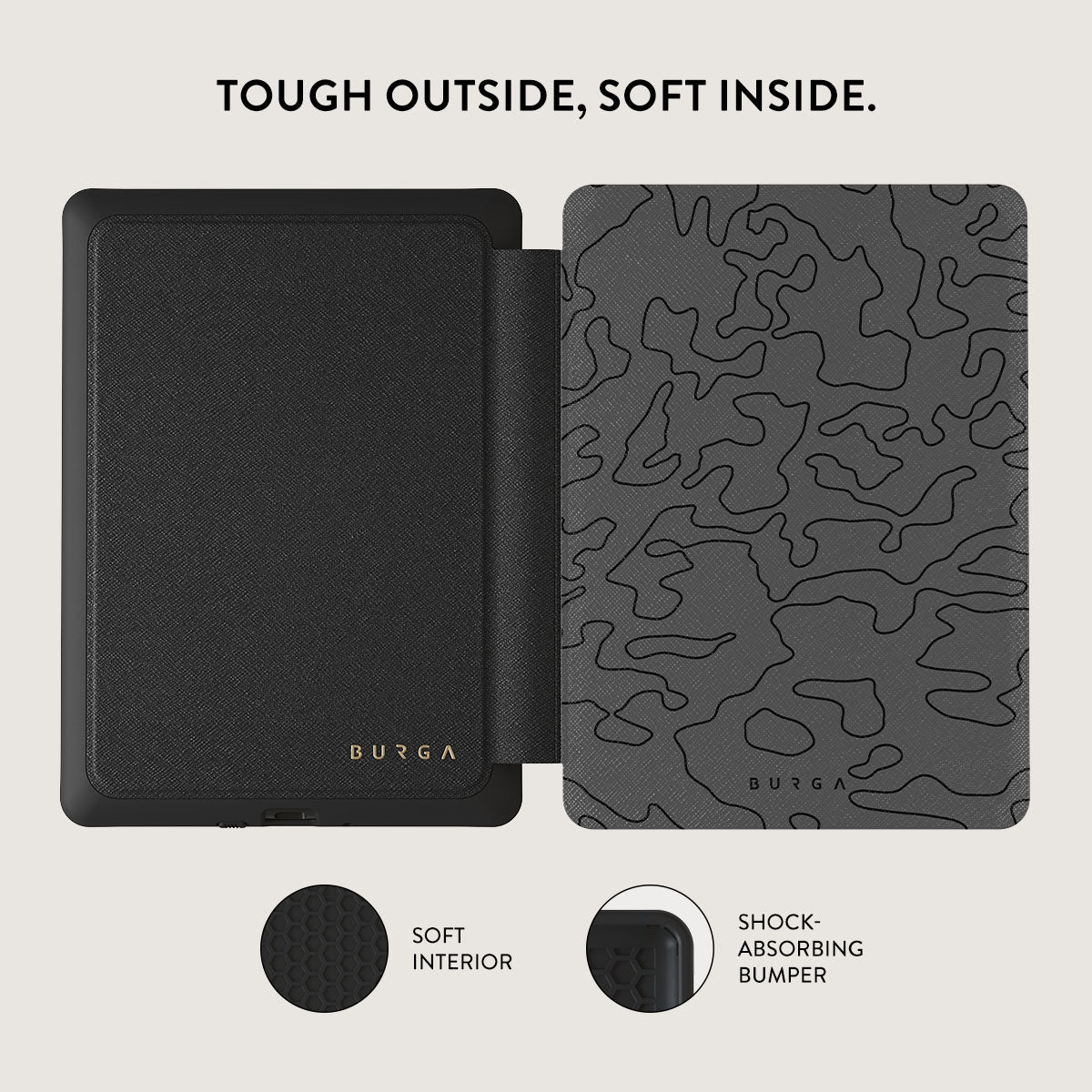 Kindle 11th gen 16GB ブラック ケースカバー Kindle (11th Gen 2024/2022) Hard Back Shell Cover | Fintie