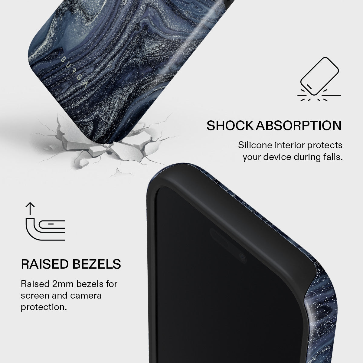Navy Trench - Blue iPhone 17 Pro Case | BURGA