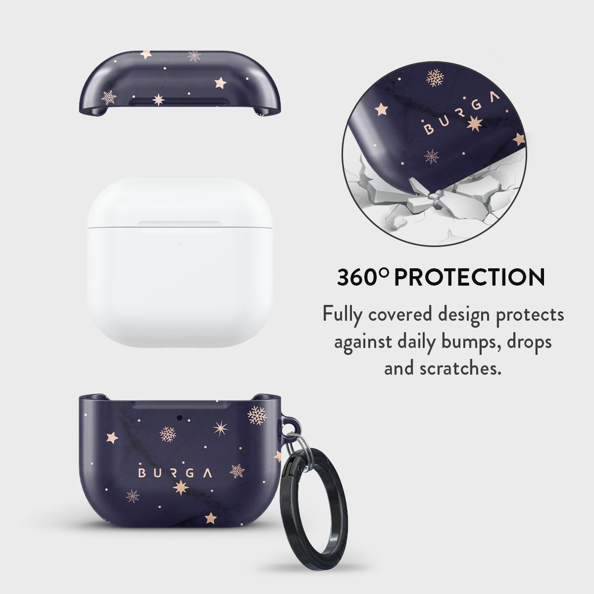 Midnight Kiss - Star Apple AirPods 4 Case Cover | BURGA