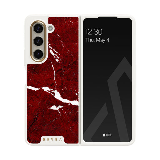 Iconic Red Ruby - Marble Samsung Galaxy Z Fold 5 Case