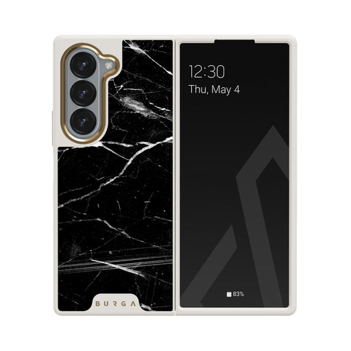 Noir Origin - Black Marble Samsung Galaxy Z Fold 6 Case