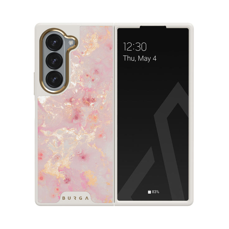 Golden Coral - Pink Samsung Galaxy Z Fold 6 Case