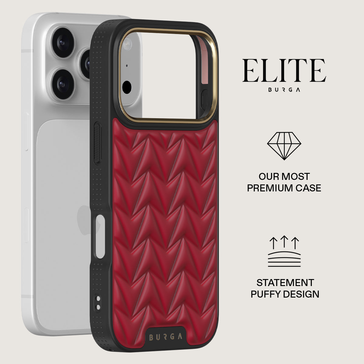 【新品】BURGA iPhone 17proMAXケース BURGA チェリー柄 Cherry - iPhone 17 Pro Case | BURGA