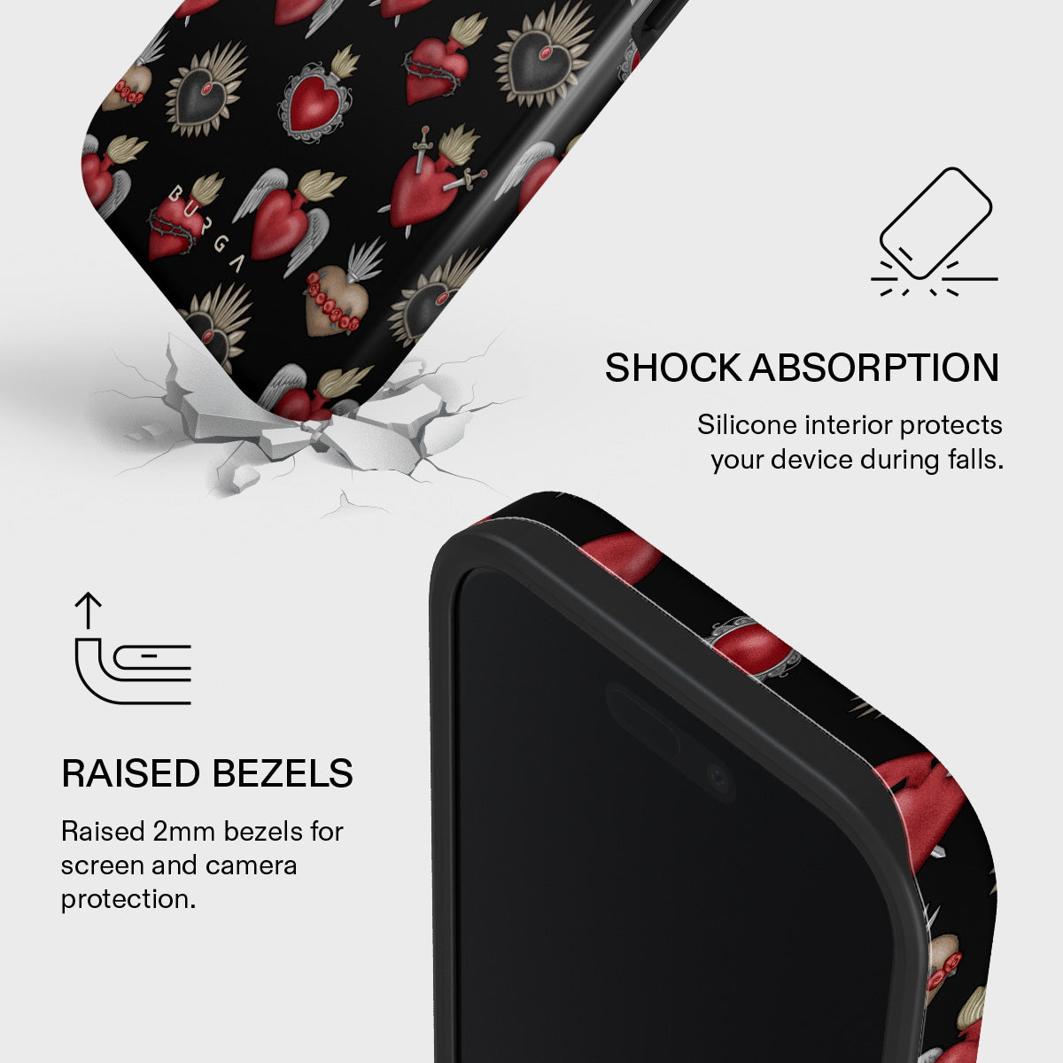 Sworn Hearts - iPhone 16 Case | BURGA