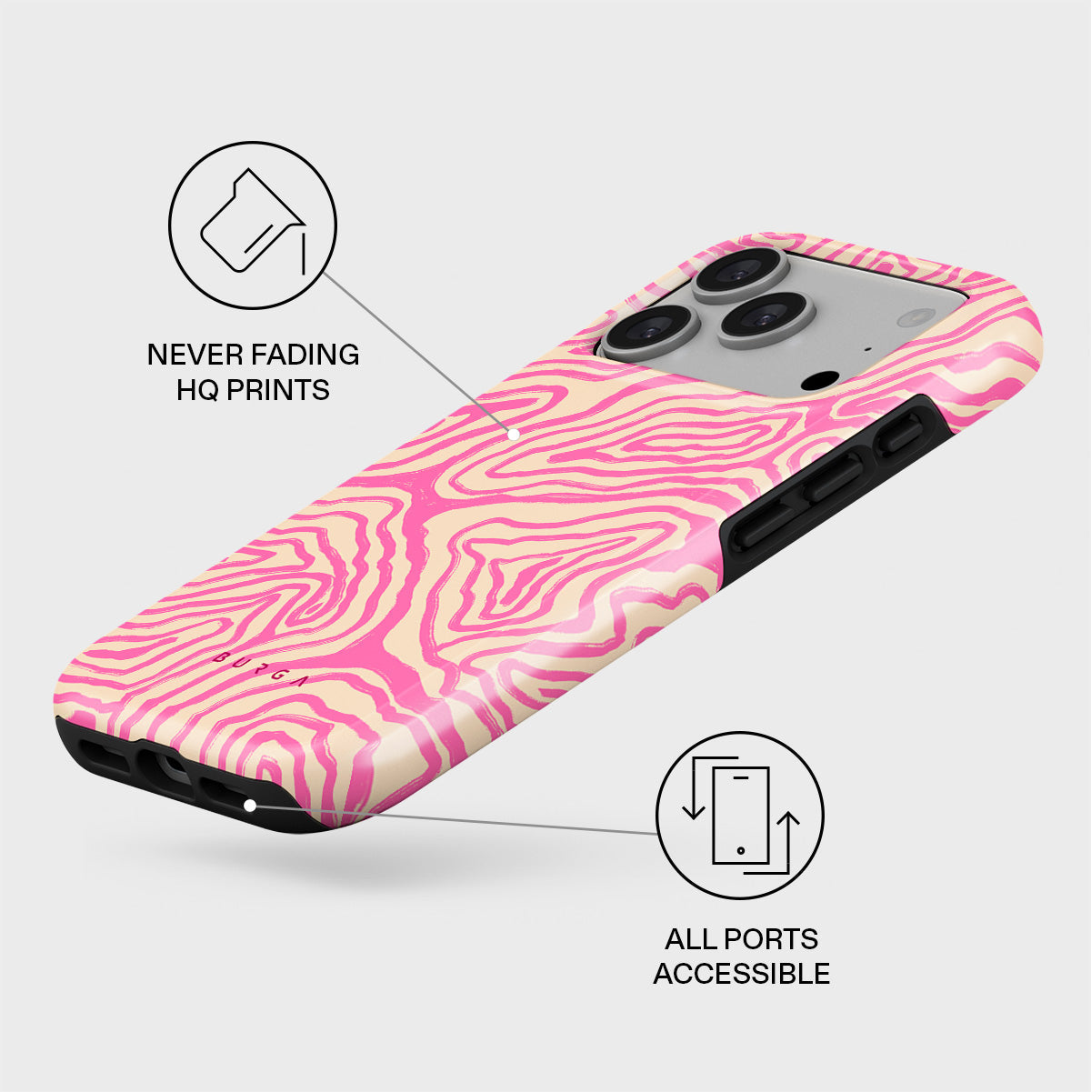 Pink Shores - iPhone 17 Pro Case | BURGA