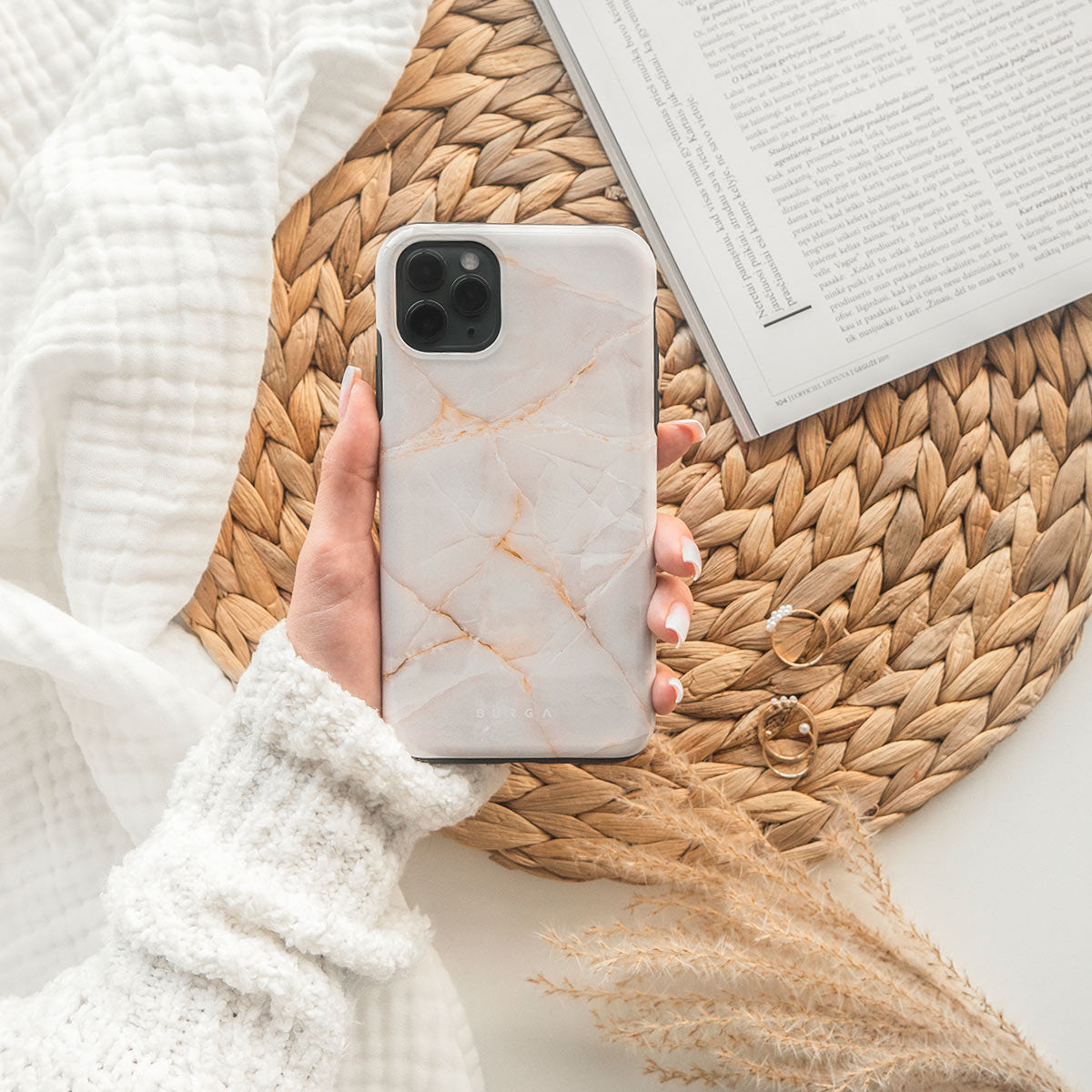 Vanilla Sand - Marble iPhone 16e Case | BURGA
