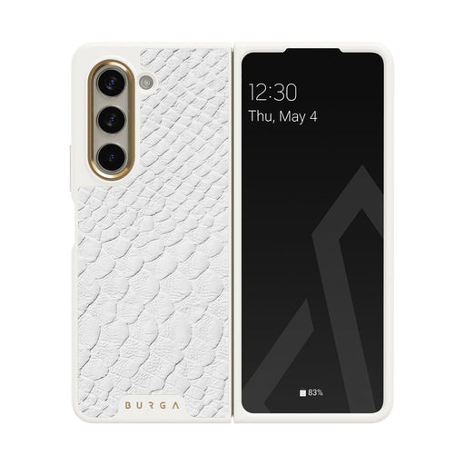 Glacial Desert - White Snakeskin Samsung Galaxy Z Fold 5 Case