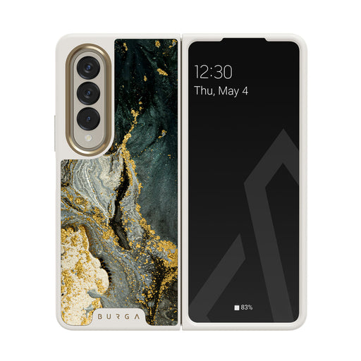 Northern Lights - Marble Samsung Galaxy Z Fold 4 Case