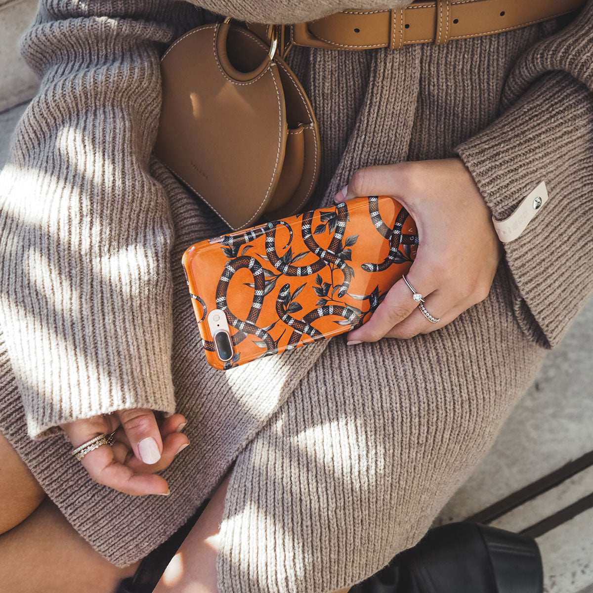 Bitter Apricot - Snake Google Pixel 7a Case | BURGA