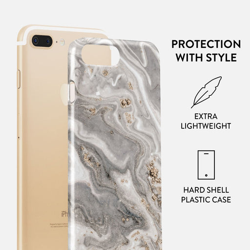 Hardshell silver white waves Iphone 8 deals Plus & 7 Plus