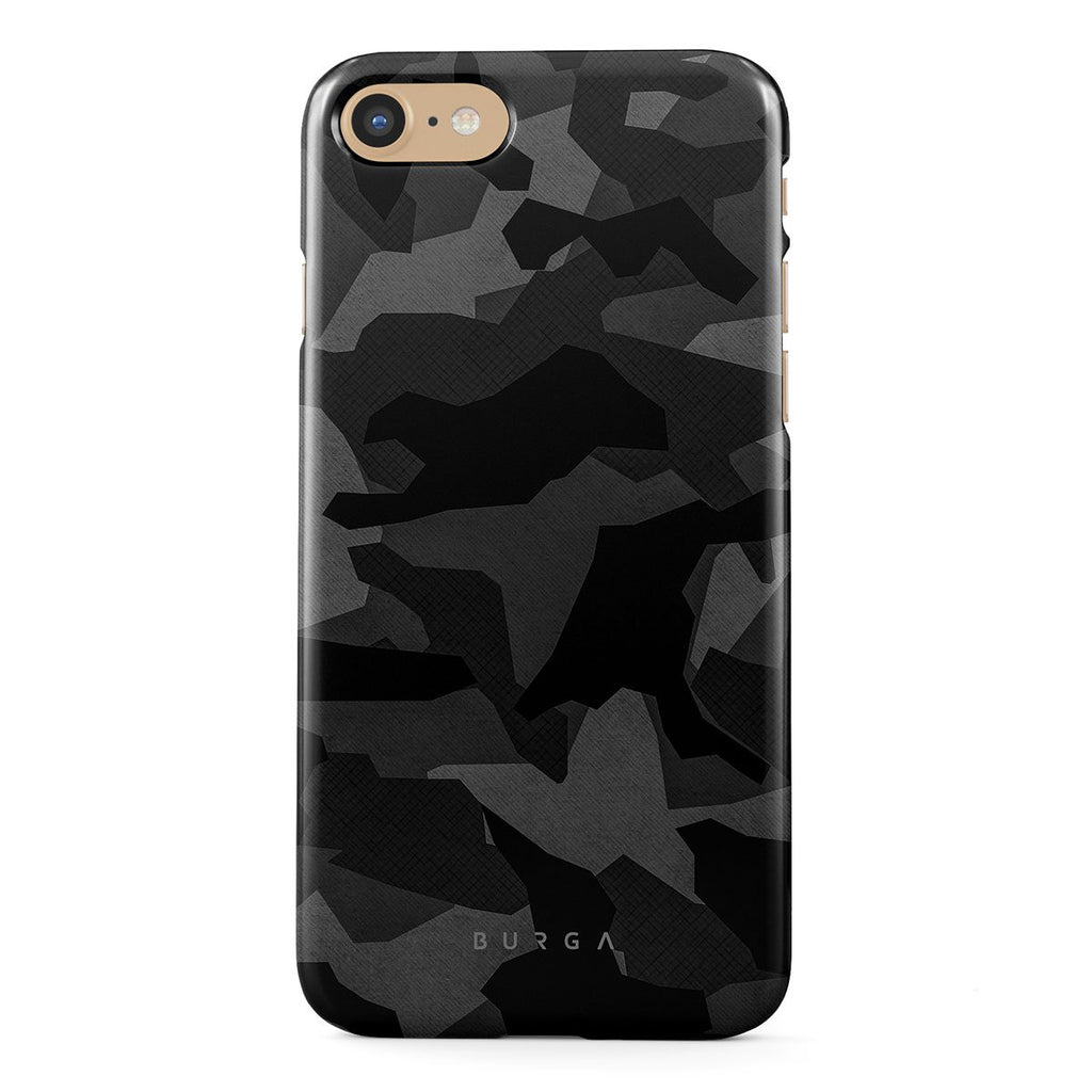 Night Black Camouflage iPhone SE (2020) Case BURGA